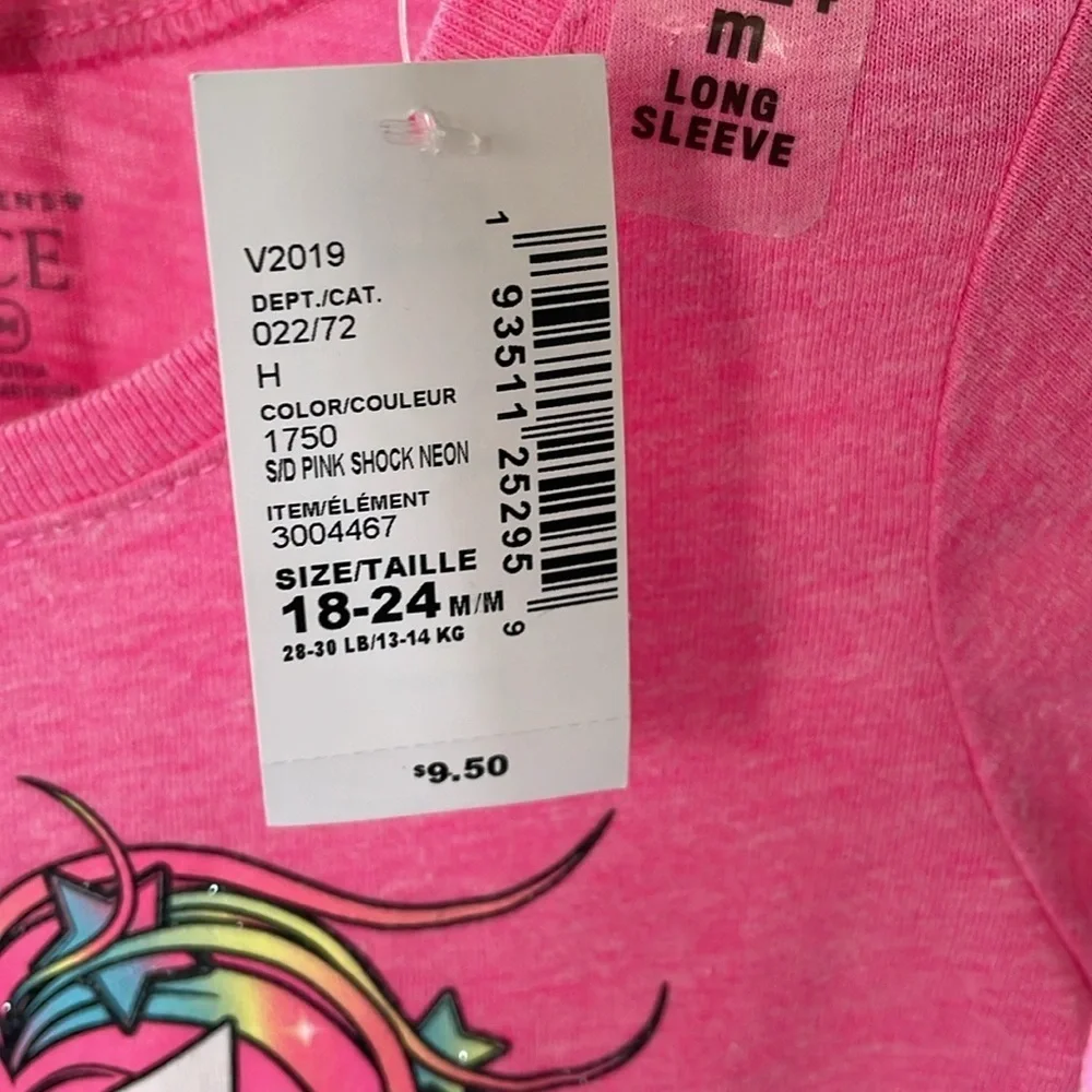 🩷The Children’s Place🩷 Pink Graphic Long sleeve infant top Size (18-24m)
